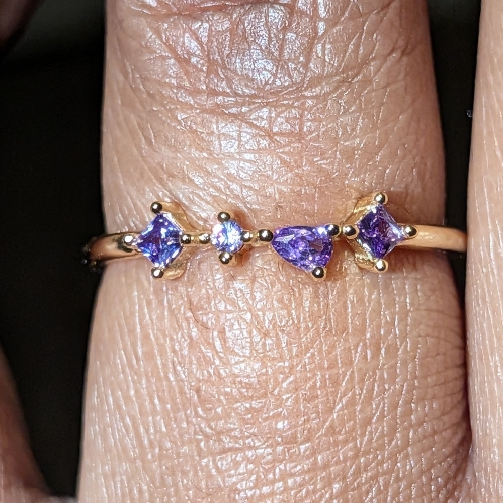 925 beautiful sparkling promise ring sz 6
